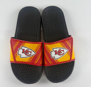 FOCO NFL Kansas City Chiefs Slide Sandals Youth XL 4-5